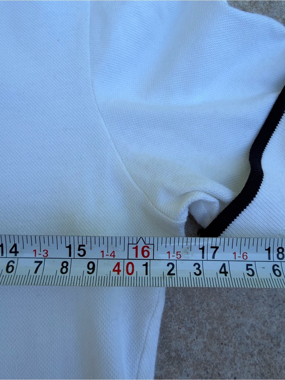 Dolce & Gabbana D&G White Black Trim Ruffle Polo Top Rhinestone Buttons Cotton - Picture 7 of 15